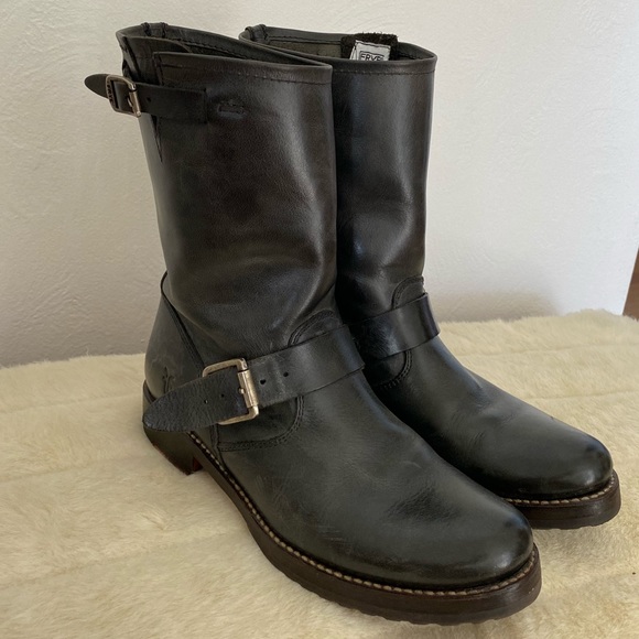 mid calf frye boots
